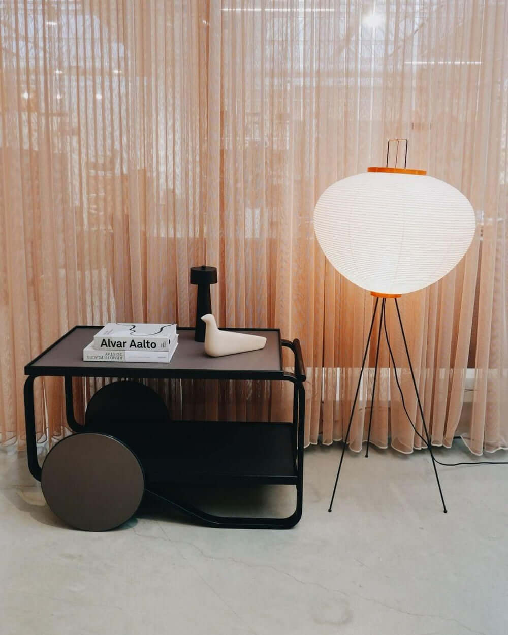Lampadaire En Papier De Riz