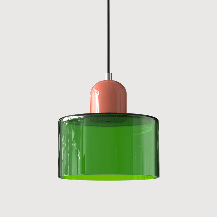Moderni lasinen Bauhaus-tyylinen riippuvalaisin
