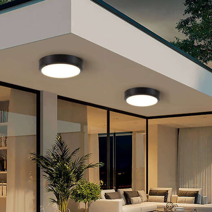 Udendørs LED-loftslampe, vandtæt aluminium