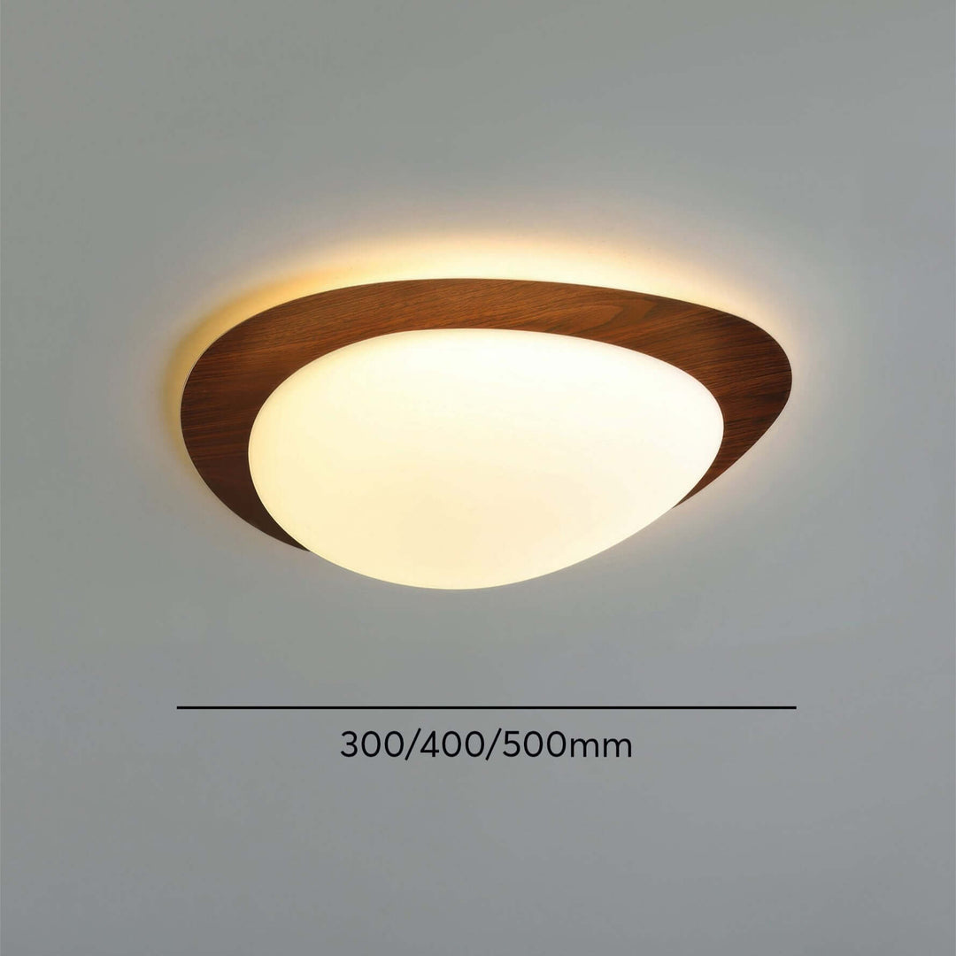 Moderne træ loftlampe med åremønster