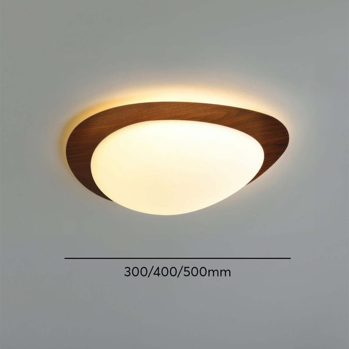 Moderne træ loftlampe med åremønster