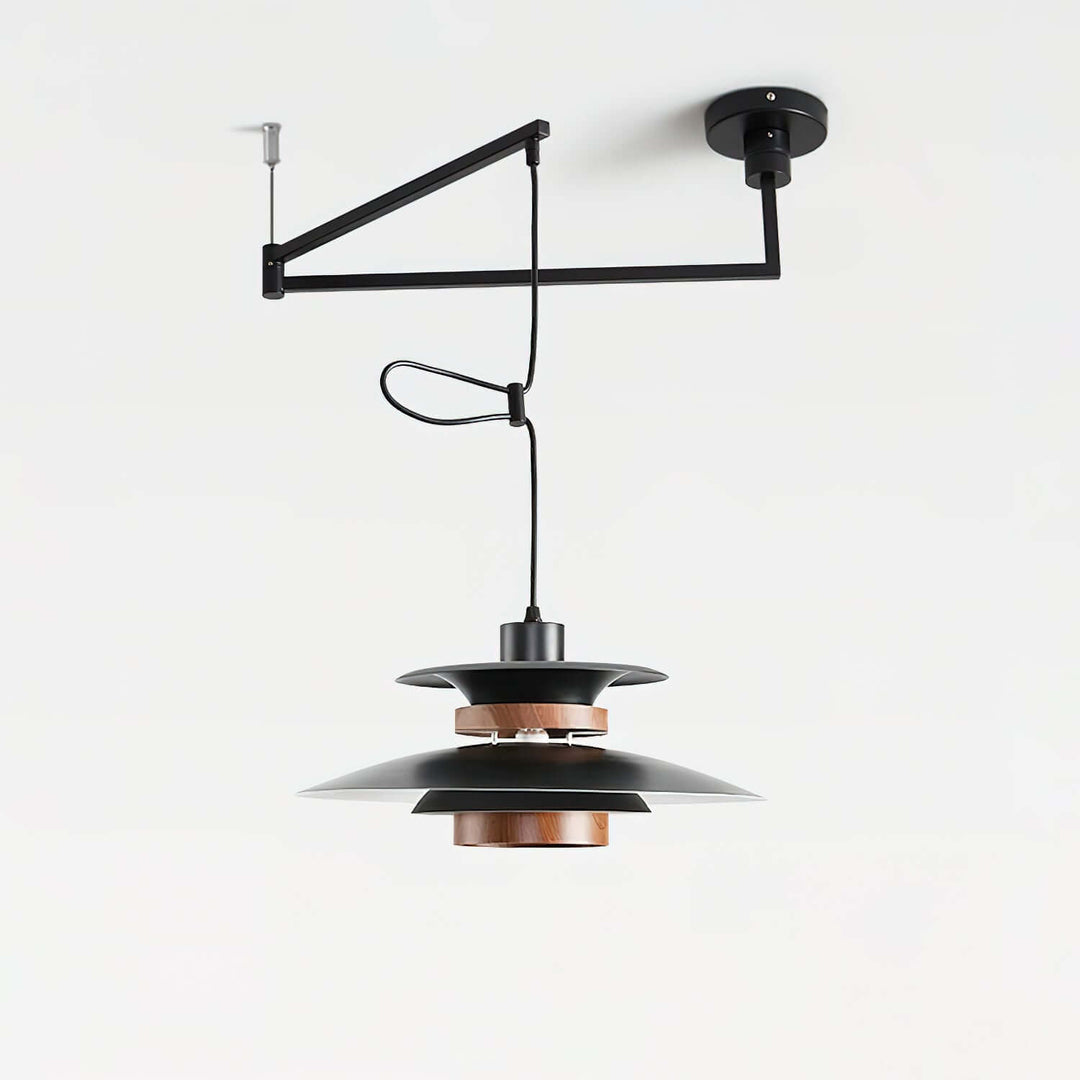 Moderne pendellampe med svingarm