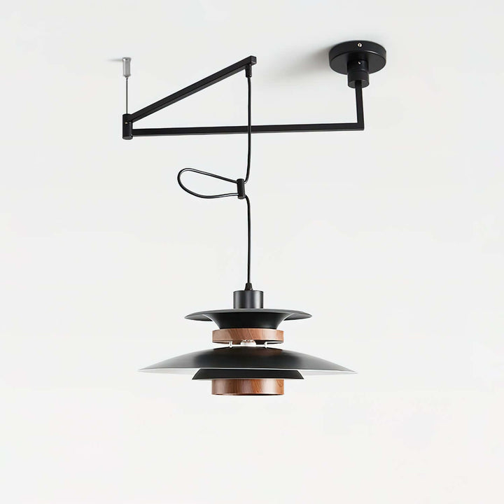 Moderne pendellampe med svingarm