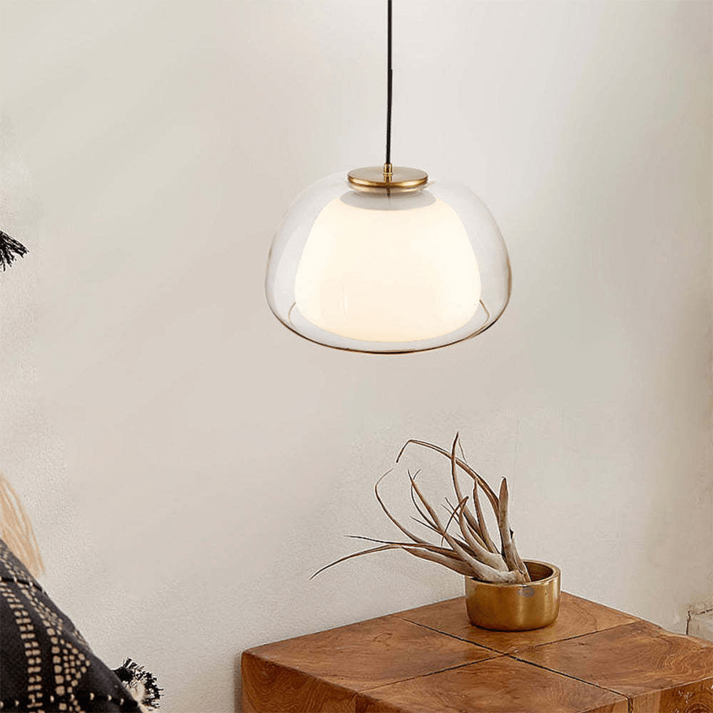 Moderne mælkeglas pendel - Stilfuld lampe til hjemmet