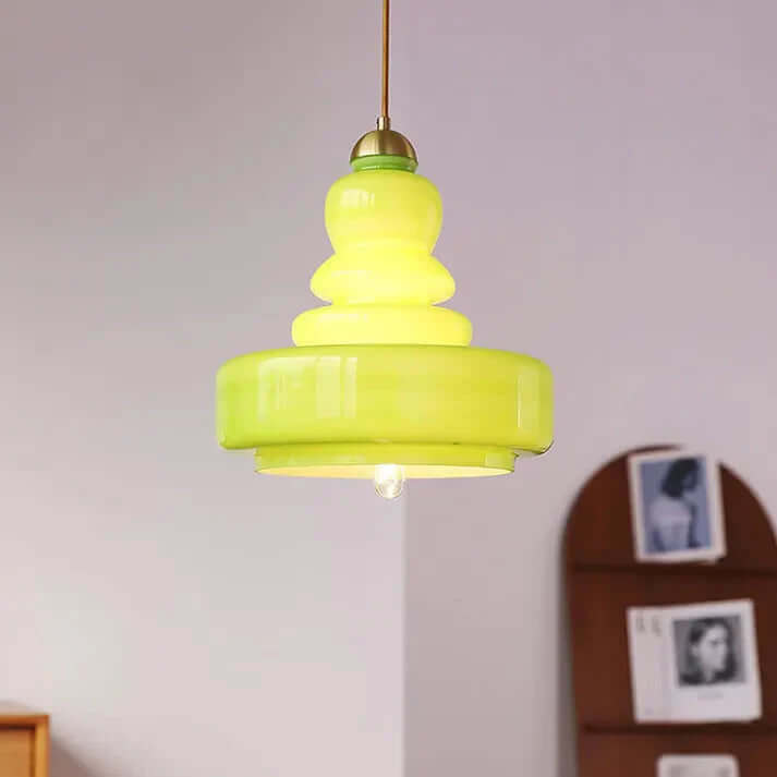 Bauhaus-stil Pendellampe af Glas