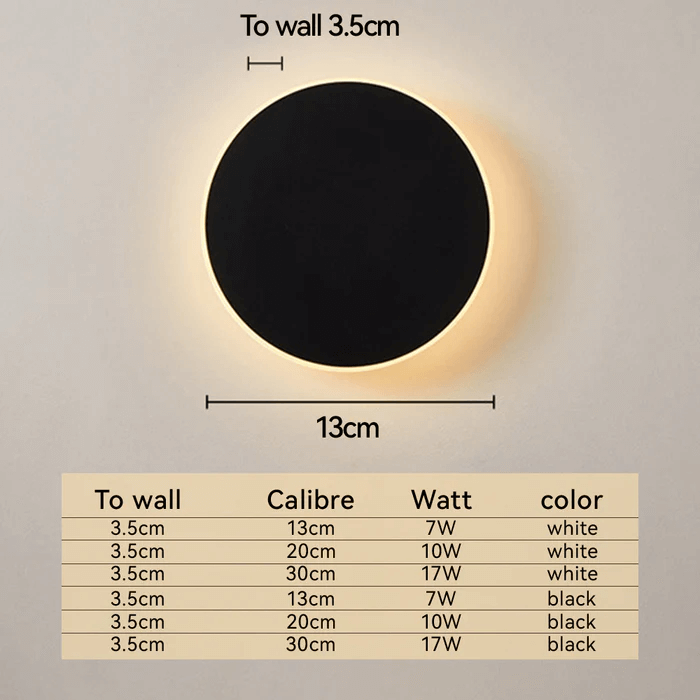 Minimalistisk LED-udendørs væglampe