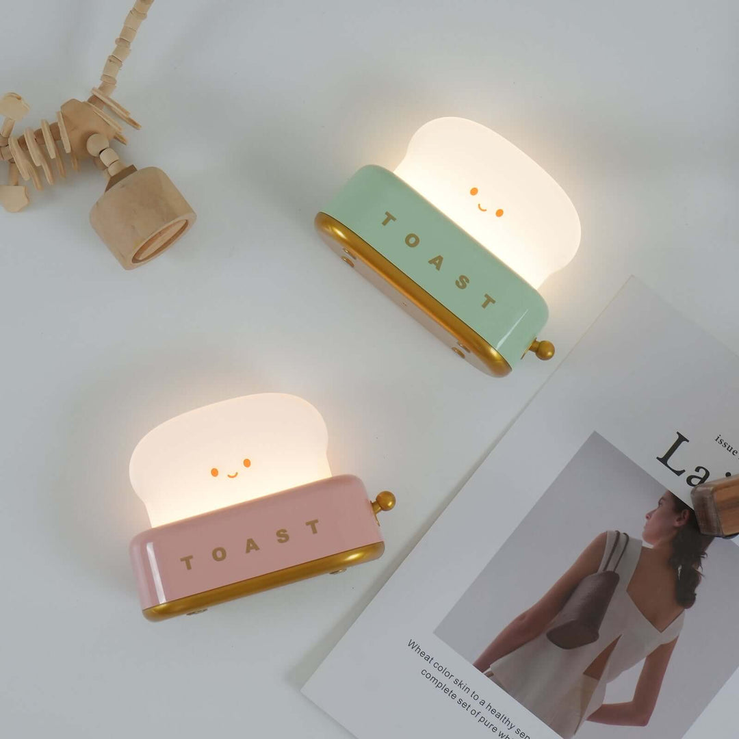 Bordlampe Toast-design (integreret batteri)