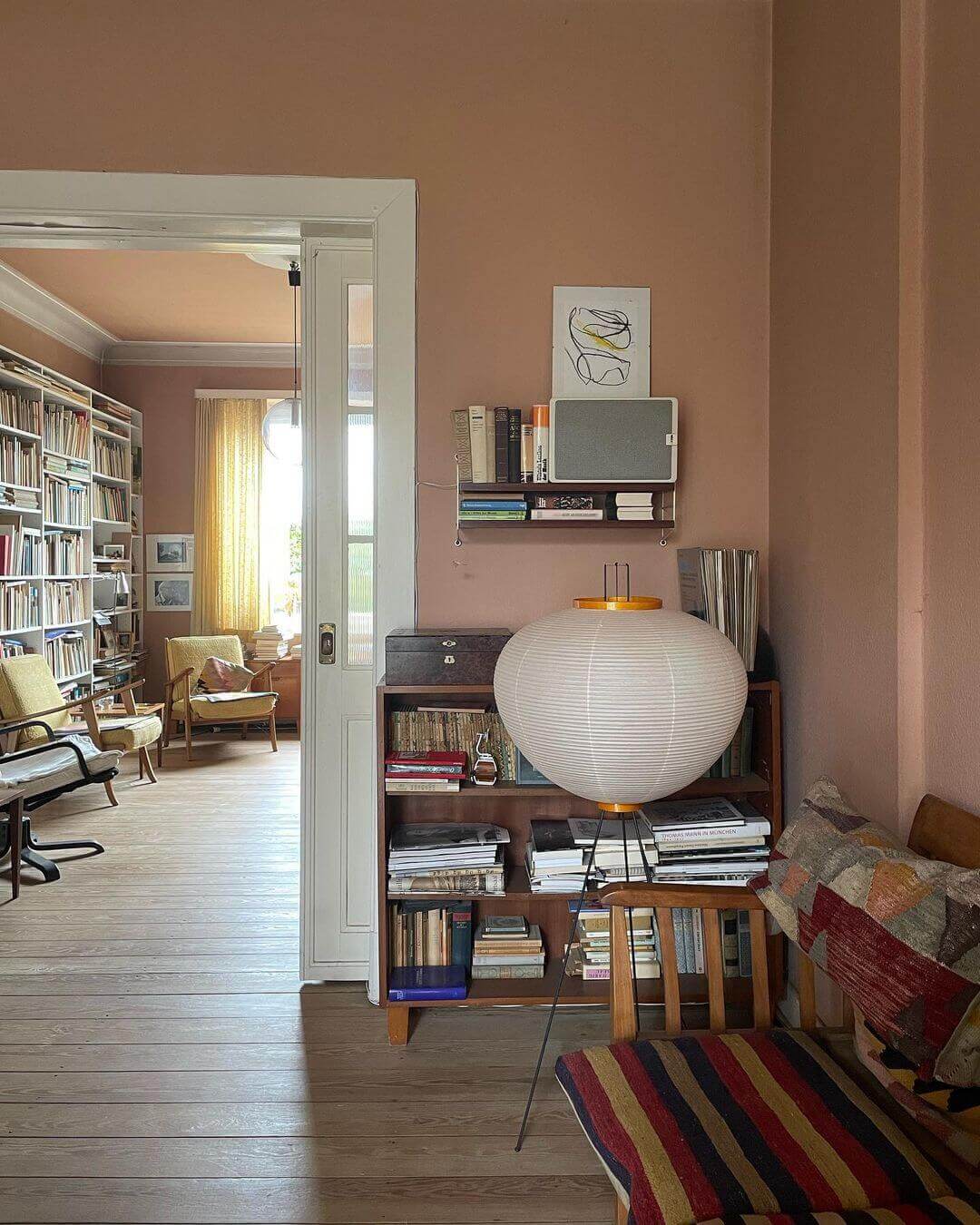 Lampadaire En Papier De Riz