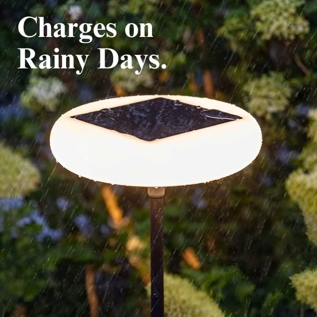 Udendørs solcellelampe - Moderne stolpe