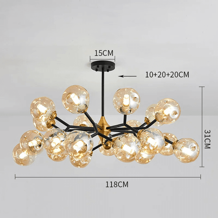 Moderne Glaslampestage med LED - Loftlampe