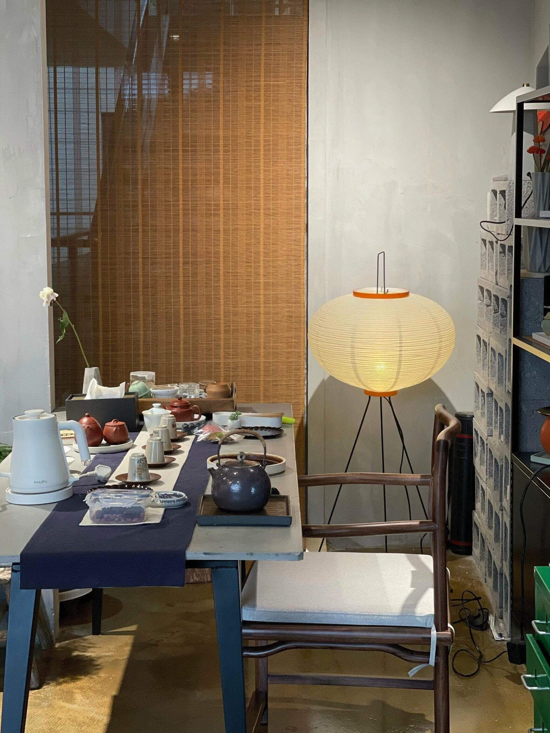 Lampadaire En Papier De Riz