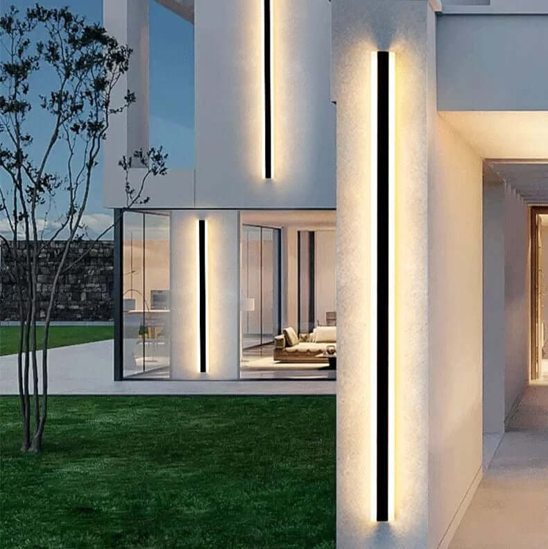 Moderne LED-væglampe - Stribet design