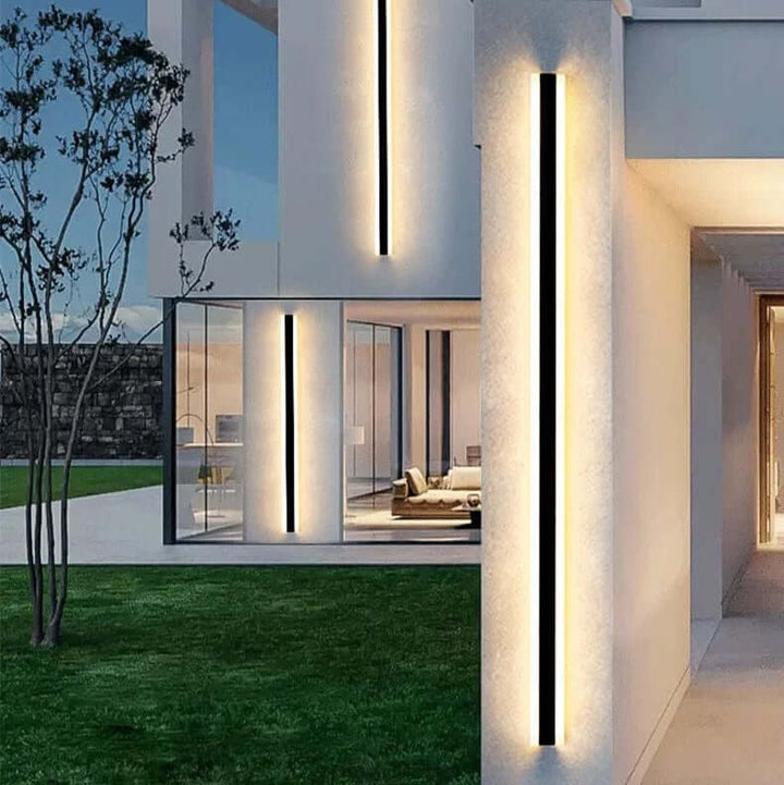 Moderne LED-væglampe - Stribet design