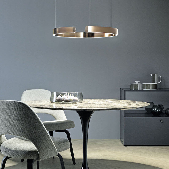 Moderne LED-cirkel loftlampe - stilfuld belysning til hjemmet