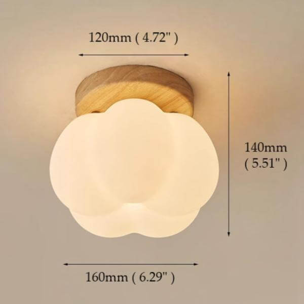 Hyggelig pæreformet loftslampe