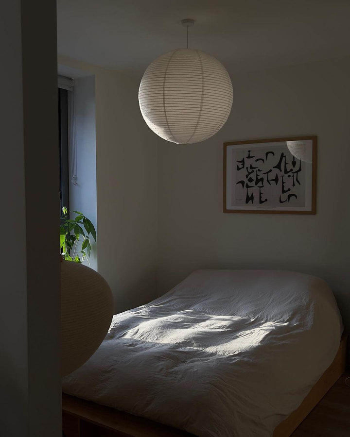 Moderne pendellampe Akari serie A