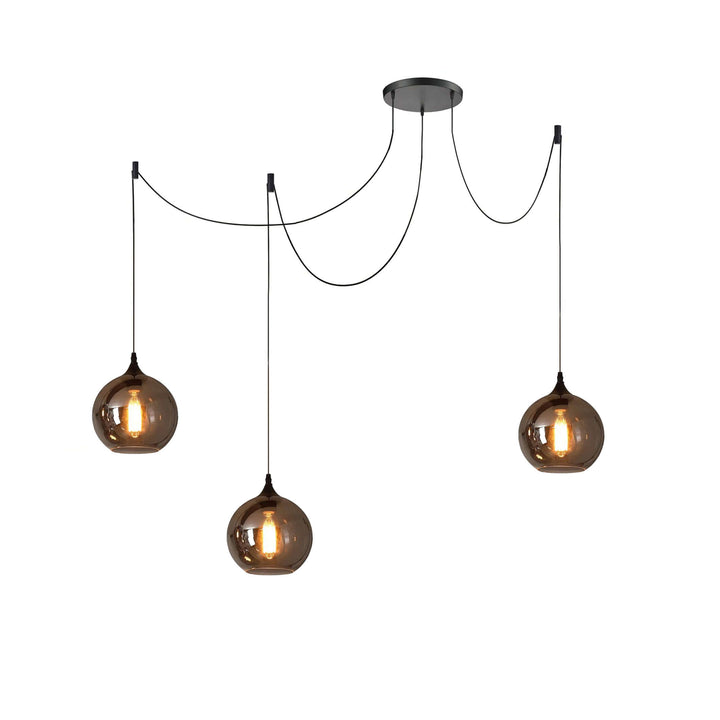 Moderne Glasflaske Pendellampe
