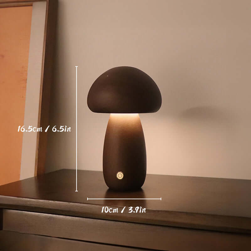 Genopladelig svaneformet bordlampe i træ