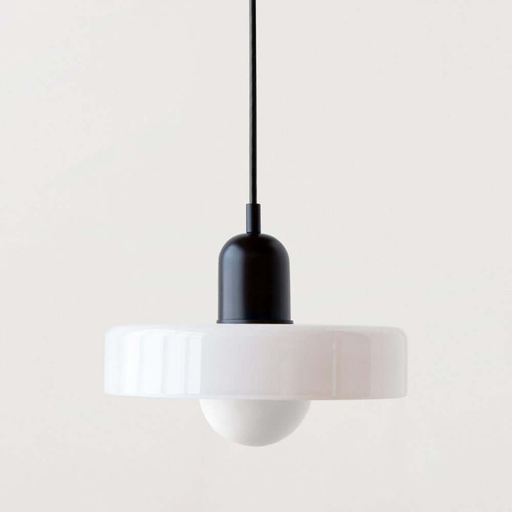 Farverig Bauhaus-stil glasloftslampe