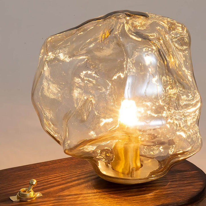 Moderne isstensk design glasbordlampe