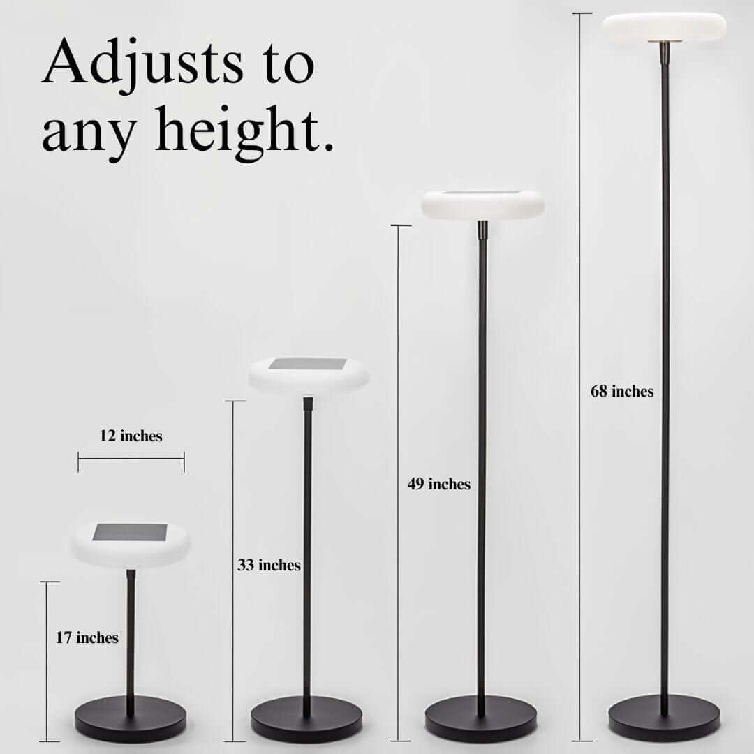 Udendørs solcellelampe - Moderne stolpe