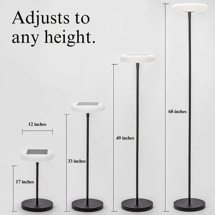 Udendørs solcellelampe - Moderne stolpe