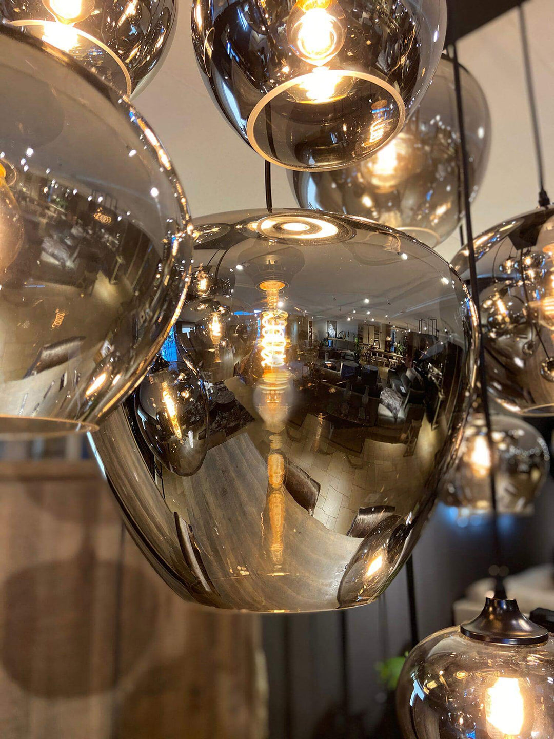 Moderne Glasflaske Pendellampe