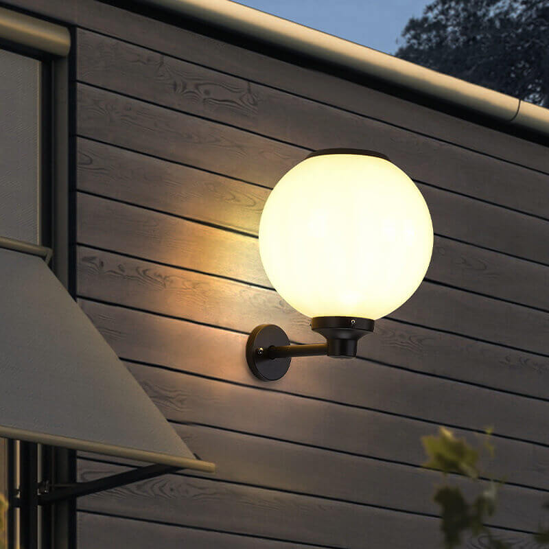 Udendørs solcellelampe – vandtæt væglampe