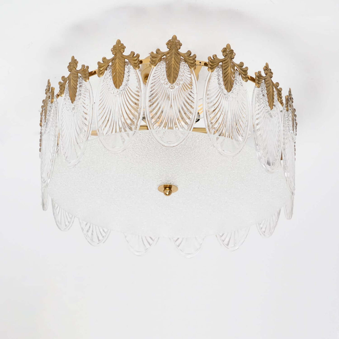 Motif Décoratif Lustre Rond En Verre