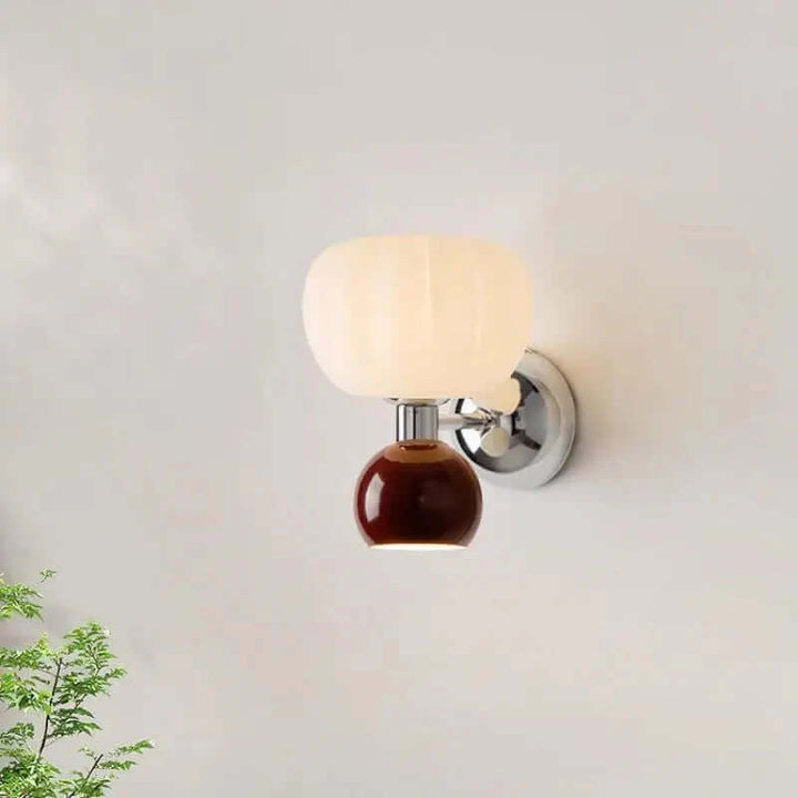 Moderne creme-farvet LED-væglampe