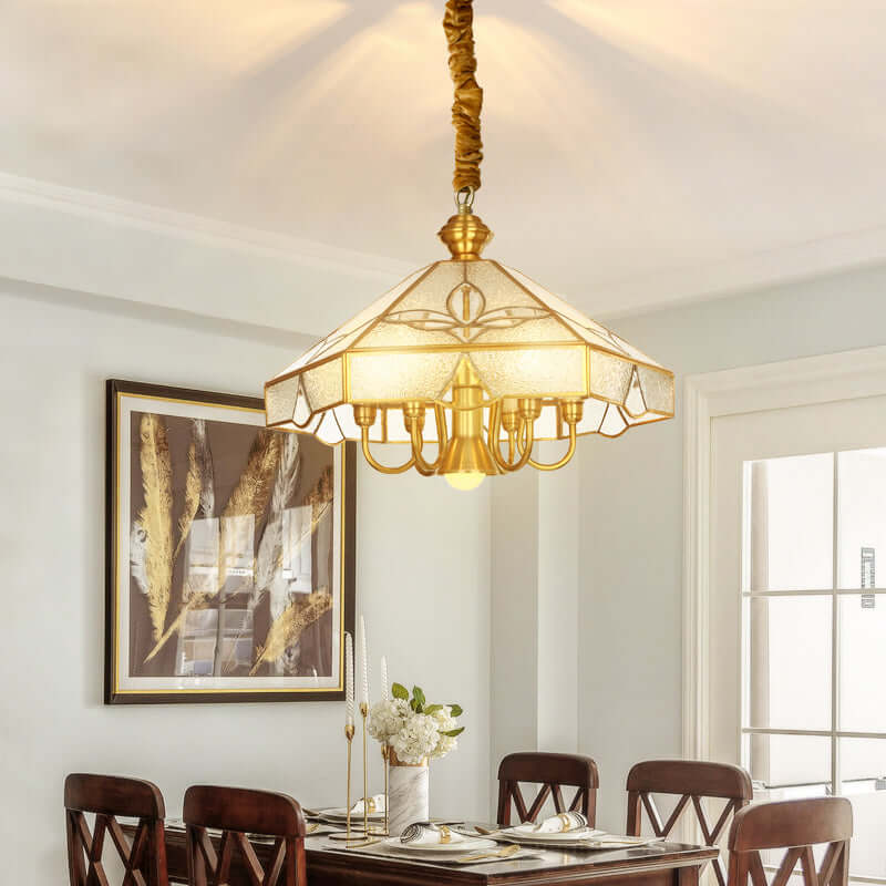 Nikkel Geometrisk Loftlampe Design