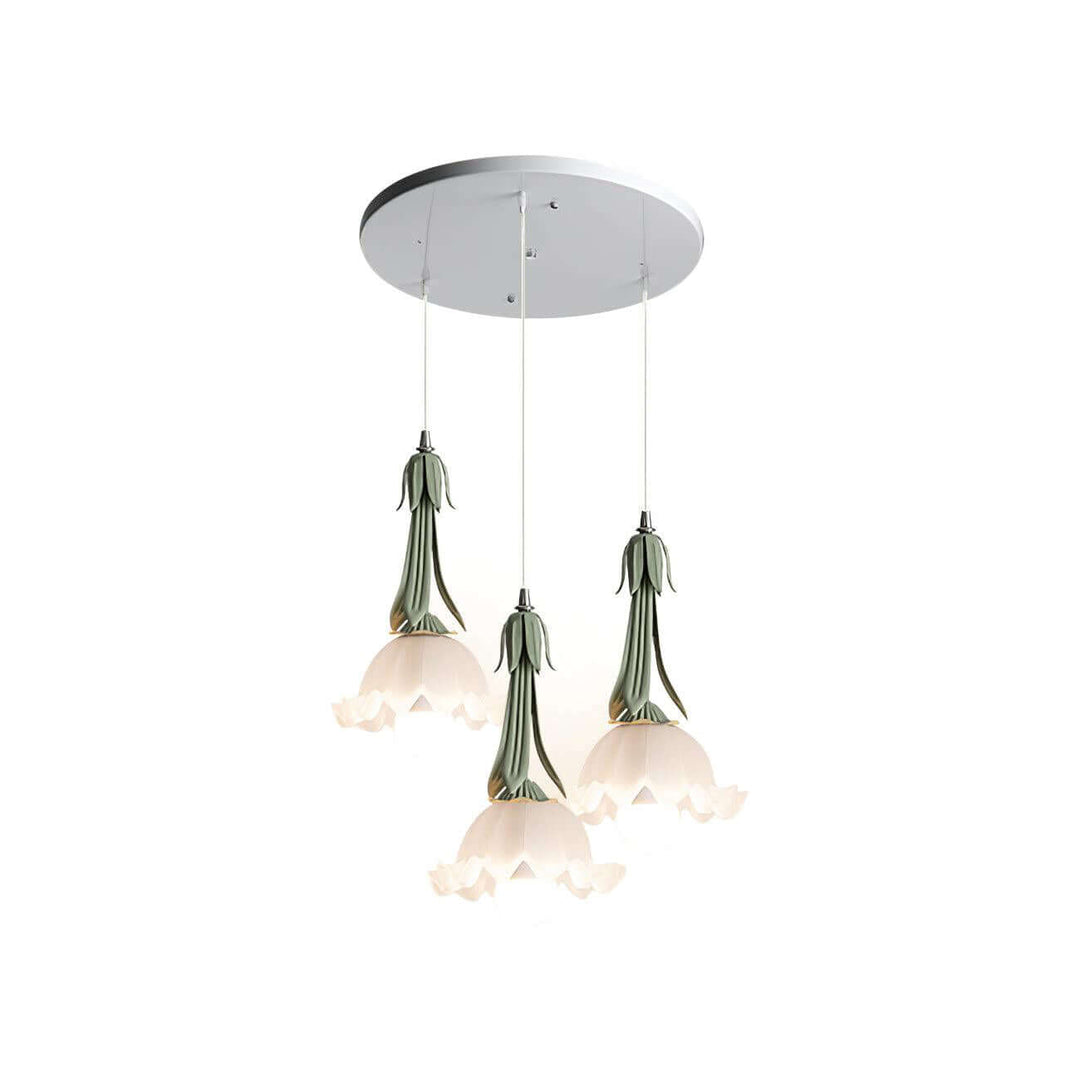 Blomstermønstret Pendellampe - Elegant Indendørs Lampe