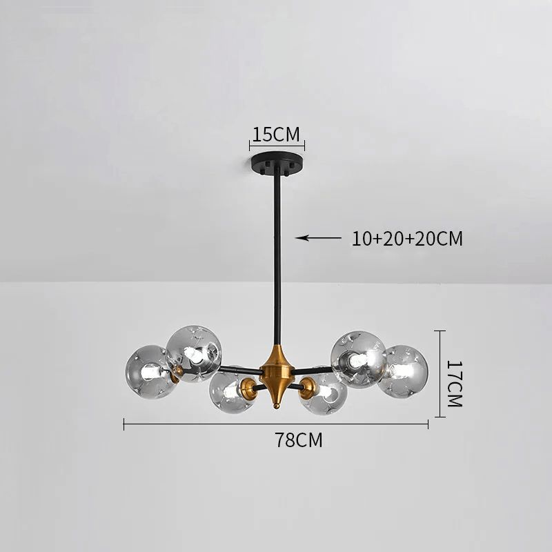 Moderne Glaslampestage med LED - Loftlampe