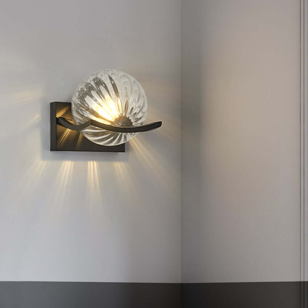 Moderne LED glasvæglampe