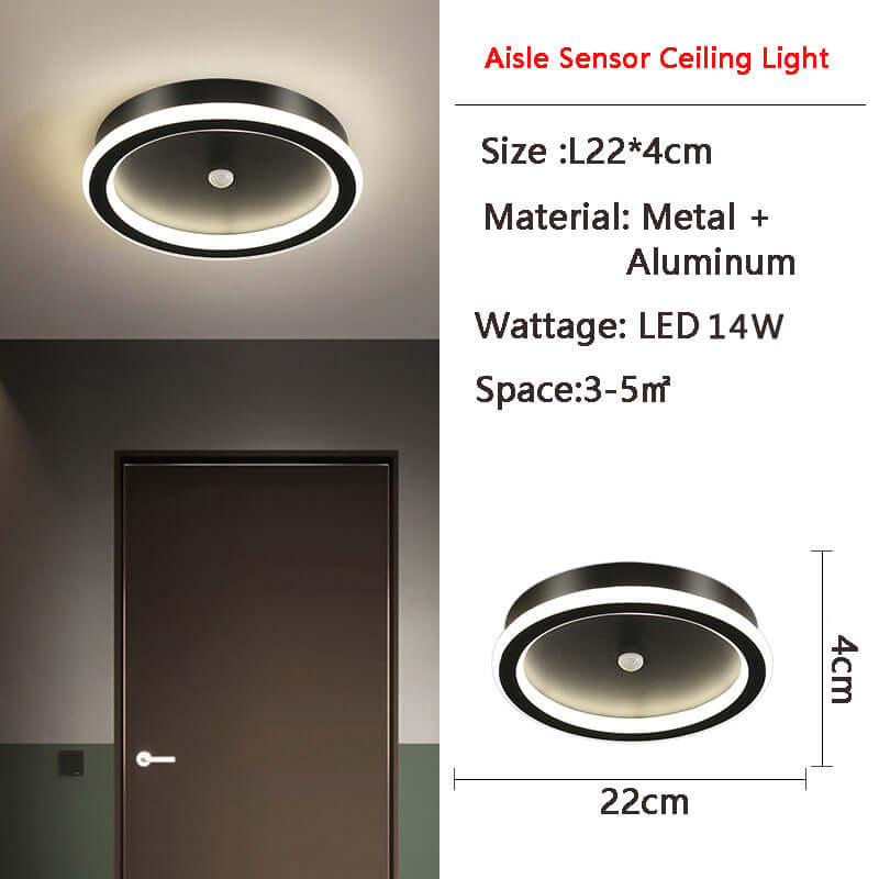 LED loftlampe med bevægelsessensor