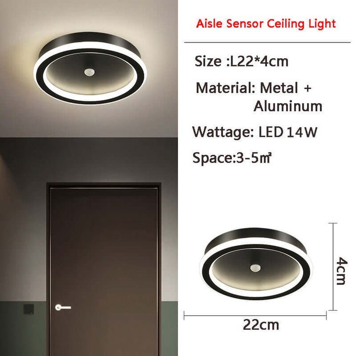 LED loftlampe med bevægelsessensor