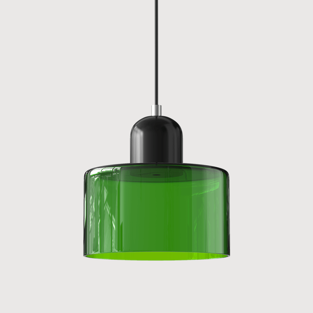 Moderni lasinen Bauhaus-tyylinen riippuvalaisin