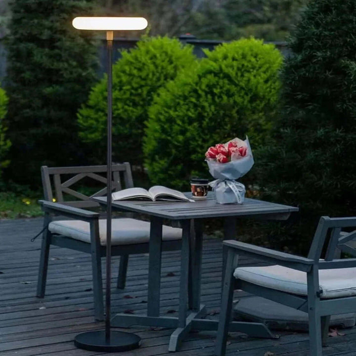 Udendørs solcellelampe - Moderne stolpe