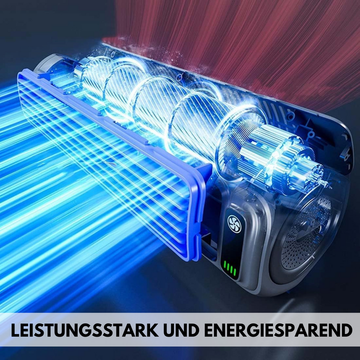 Kompakt ClimateX personlig luftkøler med blæserfunktion, leverer hurtig og effektiv køling overalt.