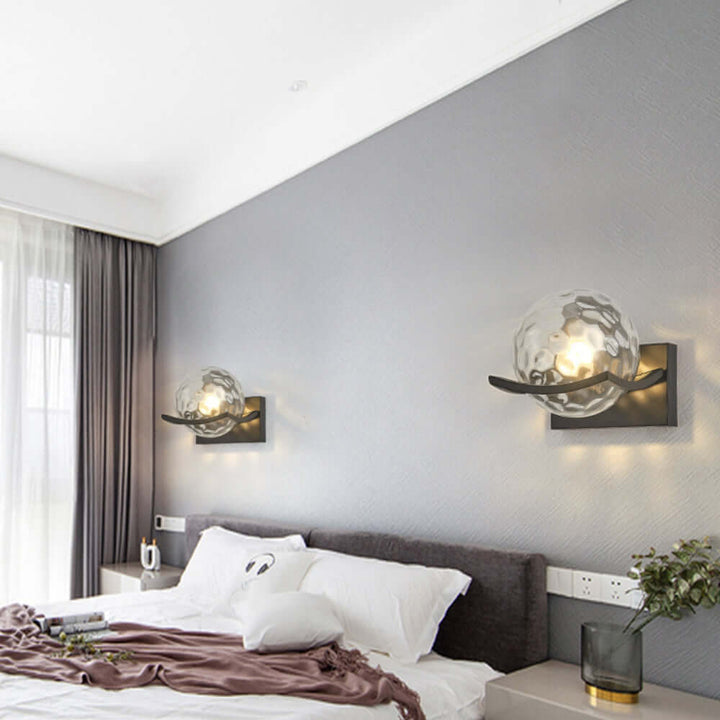 Moderne LED glasvæglampe