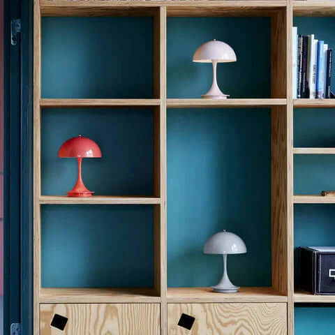Moderne bordlampe med dæmpningsfunktion