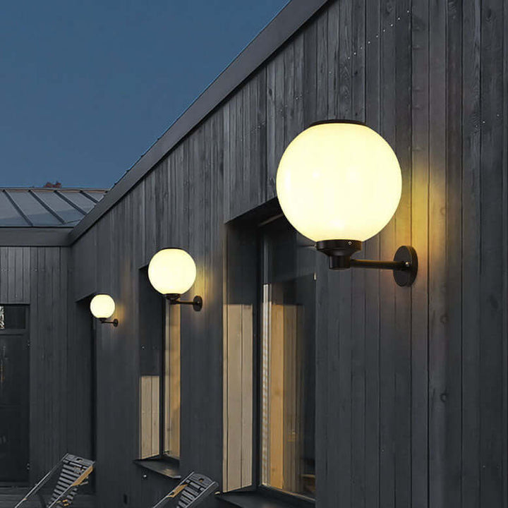 Udendørs solcellelampe – vandtæt væglampe
