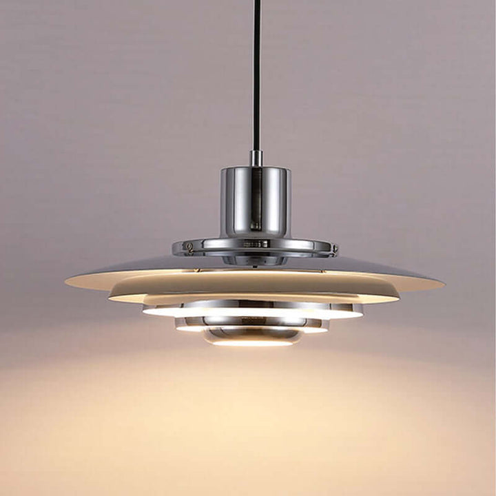 Moderne pendellampe i aluminium, skandinavisk design