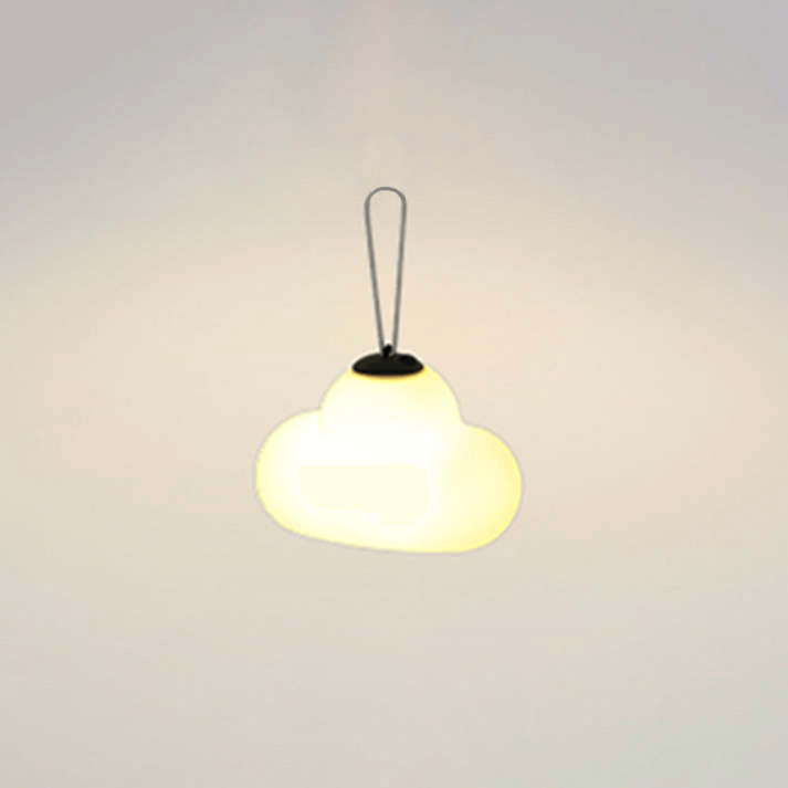 Udendørs LED-hængelampe med sky-design