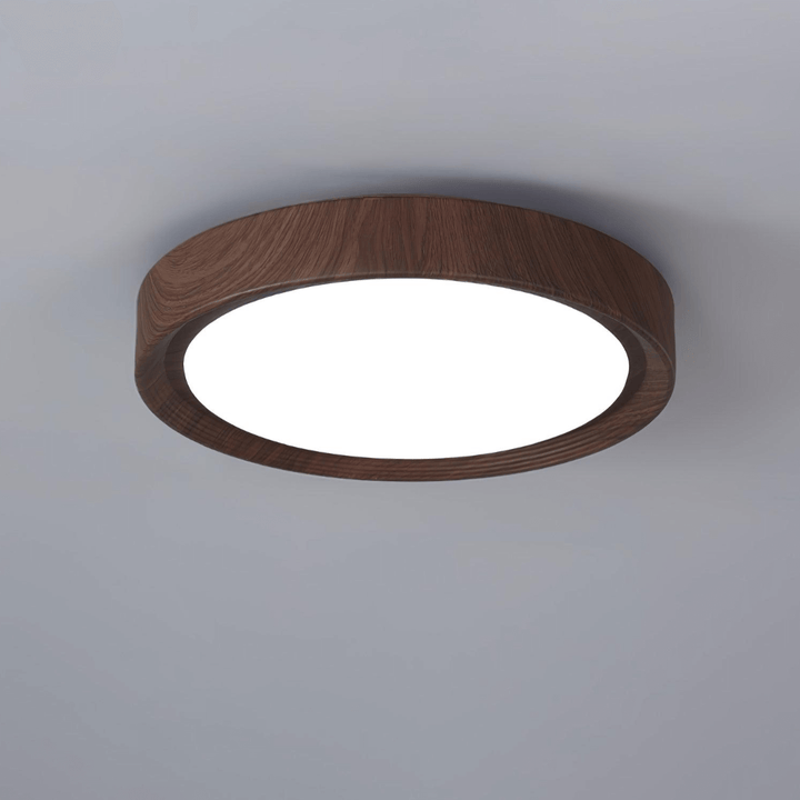 Veinure Du Bois Plafonnier Rond