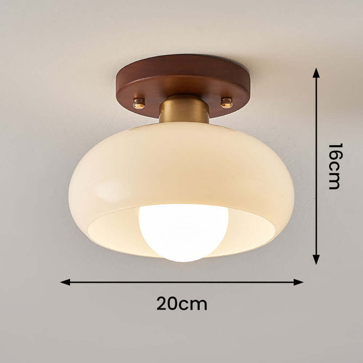 Hvid vintage lille loftslampe til entréen