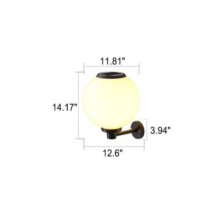 Udendørs solcellelampe – vandtæt væglampe