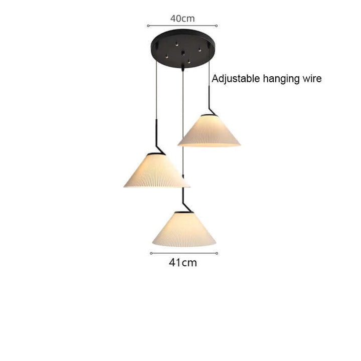 Nordisk Rynket Creme Pendel Lampe