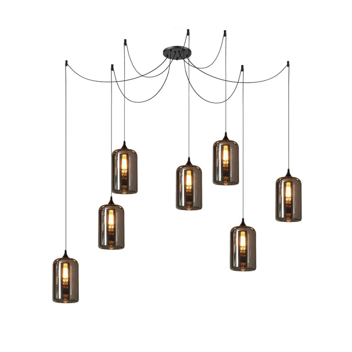 Moderne Glasflaske Pendellampe