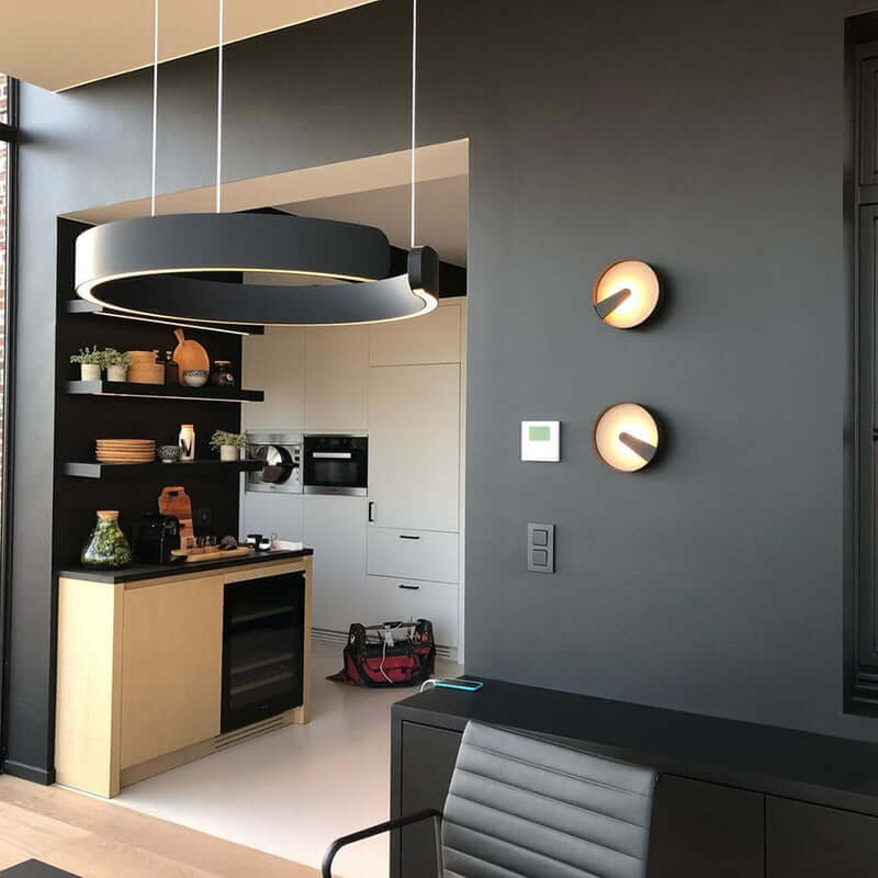 Moderne LED-cirkel loftlampe - stilfuld belysning til hjemmet